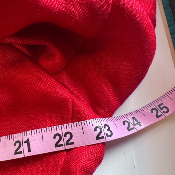 Emma James by Liz Claiborne Red Linen-Blend Button Front Jacket – Size 16 - Picture 9 of 13